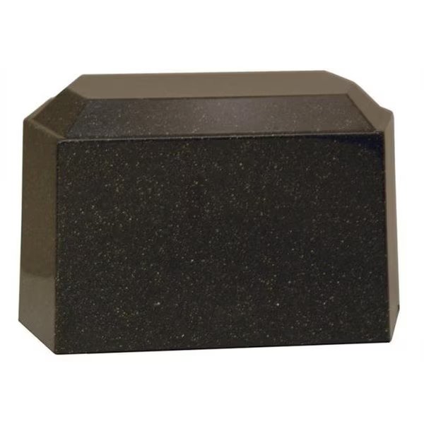 Taylor Urns 270BK Cultured Granite Cremation Oracle Adult Urn; Black, Medm, Mfr#: 270BK